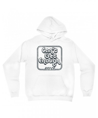 $13.58 Bad Company Hoodie | Can't Get Enough Logo Distressed Hoodie Sweatshirts