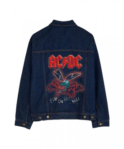 $43.75 AC/DC Fly On The Wall Personalized Jean Jacket Outerwear
