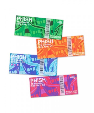 $3.50 Phish New Year's Run 2022 Ticket Magnets Decor