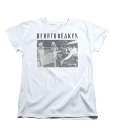 $8.82 Elvis Presley Women's Shirt | HEARTBREAKER Ladies Tee Shirts
