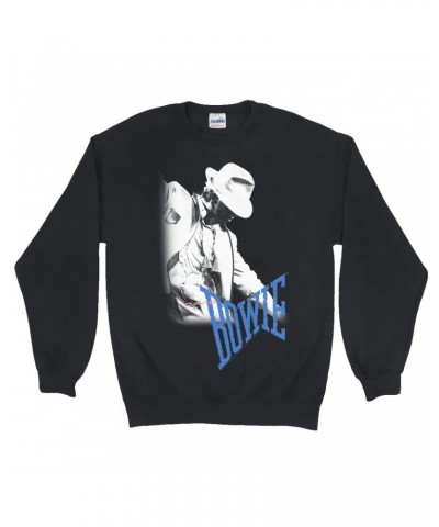 $11.88 David Bowie Sweatshirt | Bowie 1983 Concert Stage Silhouette Sweatshirt Sweatshirts
