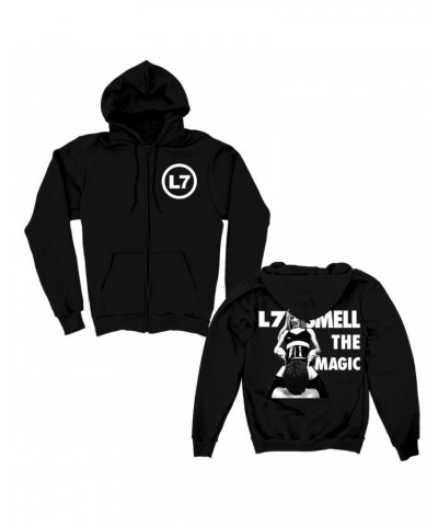 $16.80 L7 Smell the Magic Zip Up Hoodie (Black) Sweatshirts